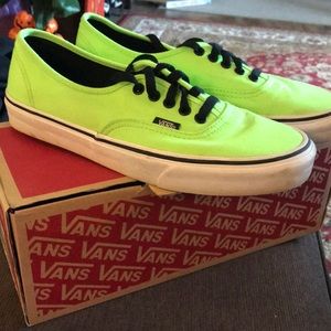 Neon green vans!